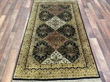 Indian Rug Hand Knotted Oriental Rug Fine Kashan 3'0x5'0