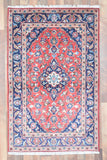 Indian Rug Hand Knotted Oriental Rug Fine Kashan 3'2x5'0