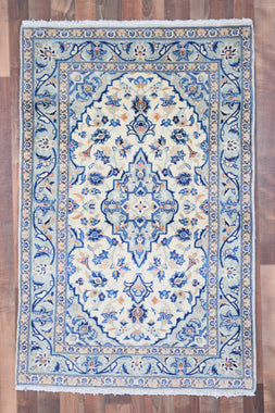 Indian Rug Hand Knotted Oriental Rug Fine Kashan 3'2x5'0