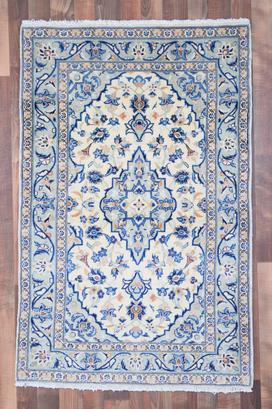 Indian Rug Hand Knotted Oriental Rug Fine Kashan 3'2x5'0