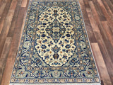 Indian Rug Hand Knotted Oriental Rug Fine Kashan 3'2x5'0