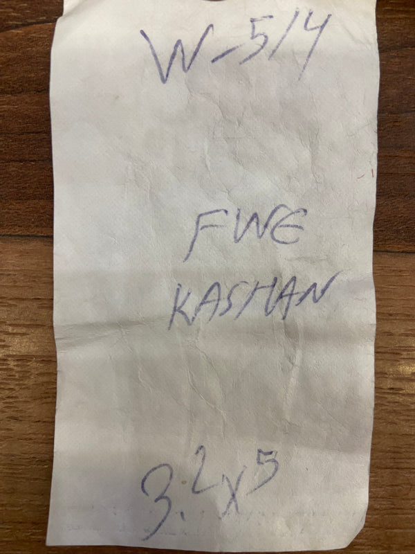 Indian Rug Hand Knotted Oriental Rug Fine Kashan 3'2x5'0