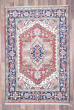 Indian Rug Hand Knotted Oriental Rug Fine Kashan 3'3x5'9