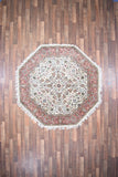 Indian Rug Hand Knotted Oriental Rug Fine Kashan 6'0x6'0