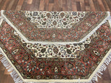 Indian Rug Hand Knotted Oriental Rug Fine Kashan 6'0x6'0
