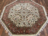 Indian Rug Hand Knotted Oriental Rug Fine Kashan 6'0x6'2