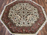 Indian Rug Hand Knotted Oriental Rug Fine Kashan 6'0x6'2