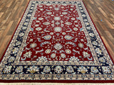 Indian Rug Hand Knotted Oriental Rug Fine Kashan 6'0x9'2