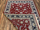 Indian Rug Hand Knotted Oriental Rug Fine Kashan 6'0x9'2