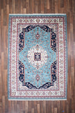 Indian Rug Hand Knotted Oriental Rug Fine Kashan 8'8x6'2