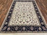Indian Rug Hand Knotted Oriental Rug Fine Kashan 8'9x5'6