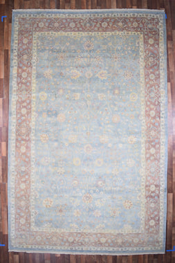 Indian Rug Hand Knotted Oriental Rug Fine Kashan 9'1x14'0