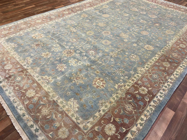 Indian Rug Hand Knotted Oriental Rug Fine Kashan 9'1x14'0