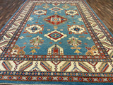 Indian Rug Hand Knotted Oriental Rug Fine Kazak 10'0x13'8
