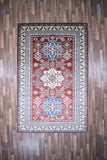 Indian Rug Hand Knotted Oriental Rug Fine Kazak 10'3x6'7