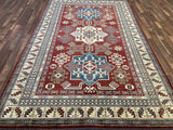 Indian Rug Hand Knotted Oriental Rug Fine Kazak 10'3x6'7