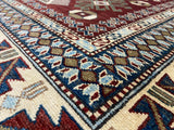 Indian Rug Hand Knotted Oriental Rug Fine Kazak 10'3x6'7
