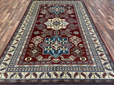 Indian Rug Hand Knotted Oriental Rug Fine Kazak 10'3x6'7