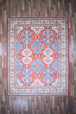 Indian Rug Hand Knotted Oriental Rug Fine Kazak 10'5x8'2