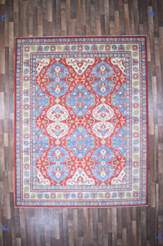 Indian Rug Hand Knotted Oriental Rug Fine Kazak 10'5x8'2
