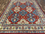 Indian Rug Hand Knotted Oriental Rug Fine Kazak 10'5x8'2