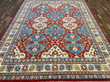 Indian Rug Hand Knotted Oriental Rug Fine Kazak 10'5x8'2