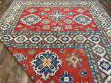 Indian Rug Hand Knotted Oriental Rug Fine Kazak 13'7x9'10