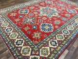 Indian Rug Hand Knotted Oriental Rug Fine Kazak 13'7x9'10