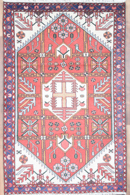 Indian Rug Hand Knotted Oriental Rug Fine Kazak 3'5x5'5