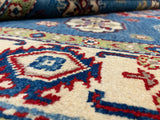 Indian Rug Hand Knotted Oriental Rug Fine Kazak 4'10x6'3