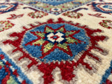 Indian Rug Hand Knotted Oriental Rug Fine Kazak 4'10x6'3