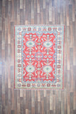 Indian Rug Hand Knotted Oriental Rug Fine Kazak 5'0x6'5