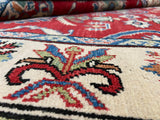 Indian Rug Hand Knotted Oriental Rug Fine Kazak 5'0x6'5
