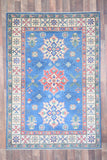 Indian Rug Hand Knotted Oriental Rug Fine Kazak 5'10x4'0