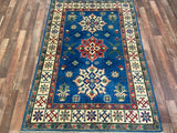Indian Rug Hand Knotted Oriental Rug Fine Kazak 5'10x4'0