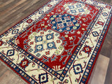 Indian Rug Hand Knotted Oriental Rug Fine Kazak 5'2x3'4