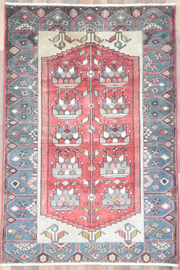 Indian Rug Hand Knotted Oriental Rug Fine Kazak 5'3x3'6