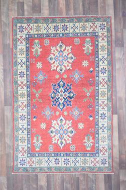 Indian Rug Hand Knotted Oriental Rug Fine Kazak 5'8x3'8