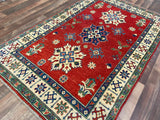 Indian Rug Hand Knotted Oriental Rug Fine Kazak 5'8x3'8