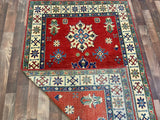 Indian Rug Hand Knotted Oriental Rug Fine Kazak 5'8x3'8
