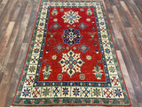 Indian Rug Hand Knotted Oriental Rug Fine Kazak 5'8x3'8
