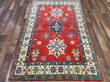 Indian Rug Hand Knotted Oriental Rug Fine Kazak 5'8x3'8