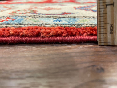 Indian Rug Hand Knotted Oriental Rug Fine Kazak 6'0x4'2