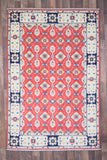 Indian Rug Hand Knotted Oriental Rug Fine Kazak 6'1x4'1