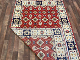 Indian Rug Hand Knotted Oriental Rug Fine Kazak 6'1x4'1