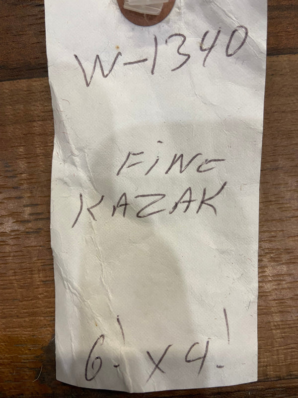 Indian Rug Hand Knotted Oriental Rug Fine Kazak 6'1x4'1