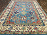 Indian Rug Hand Knotted Oriental Rug Fine Kazak 8'11x12'0