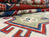 Indian Rug Hand Knotted Oriental Rug Fine Kazak 8'4x11'5