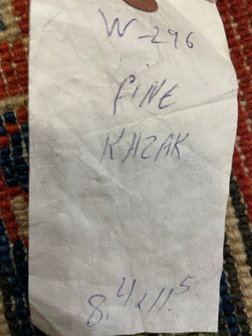 Indian Rug Hand Knotted Oriental Rug Fine Kazak 8'4x11'5