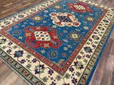 Indian Rug Hand Knotted Oriental Rug Fine Kazak 9'2x6'3